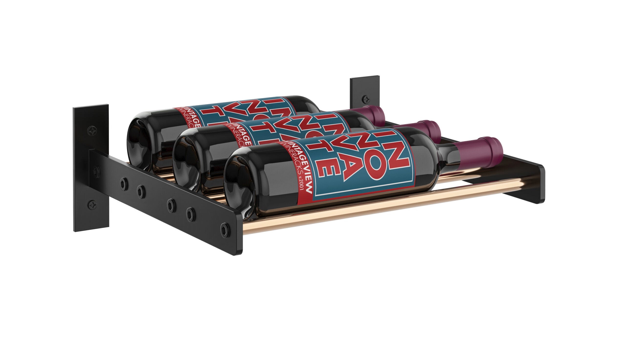 Evolution Wine Wall 5 1C (wall mounted metal wine rack)