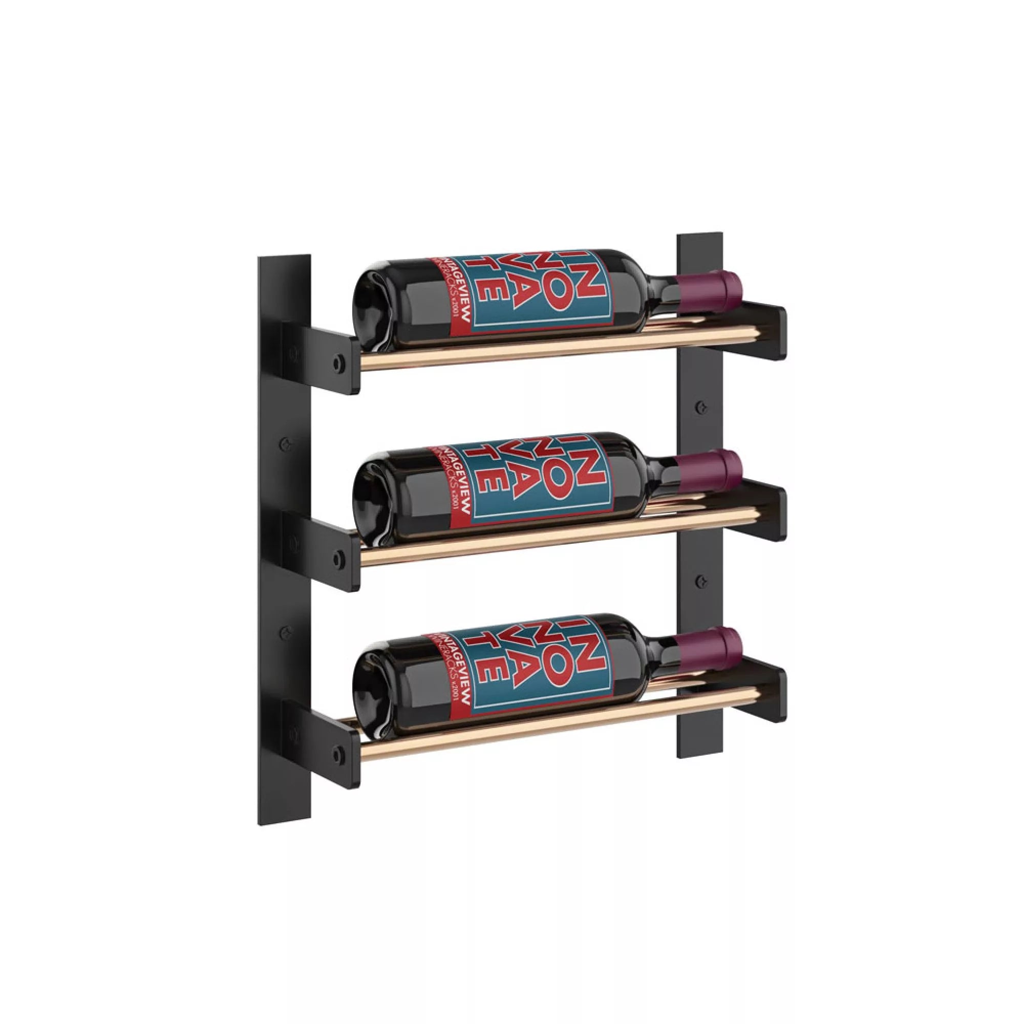 VintageView Evolution Wine Wall 15 1C (wall mounted metal wine rack)