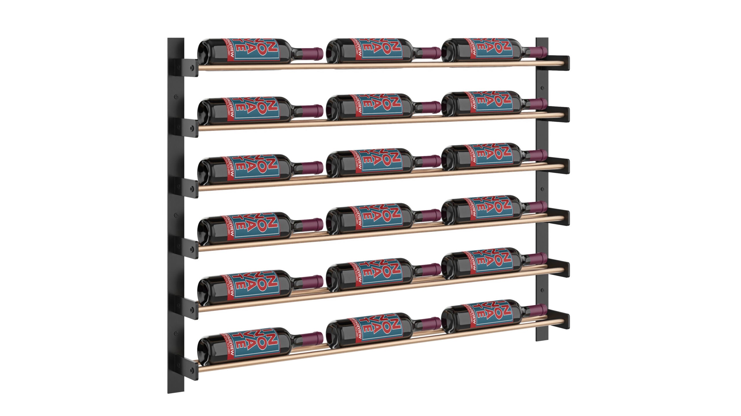 VintageView Evolution Wine Wall 30 3C (wall mounted metal wine rack)