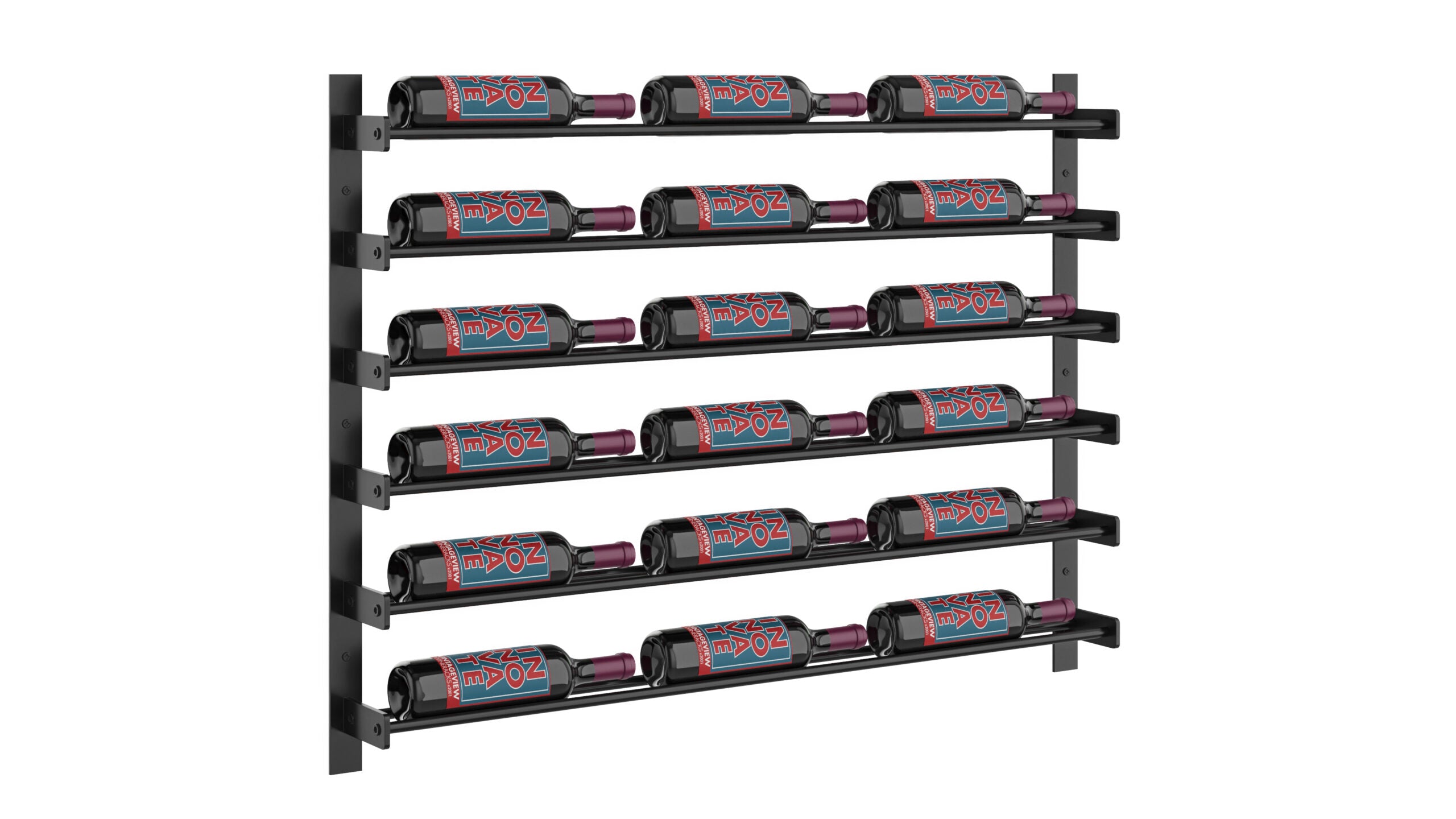 VintageView Evolution Wine Wall 30 3C (wall mounted metal wine rack)
