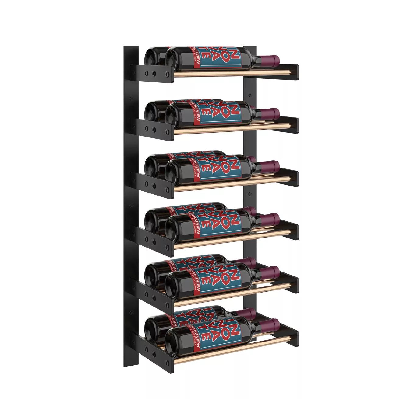 Evolution Wine Wall 30 1C (wall mounted metal wine rack)