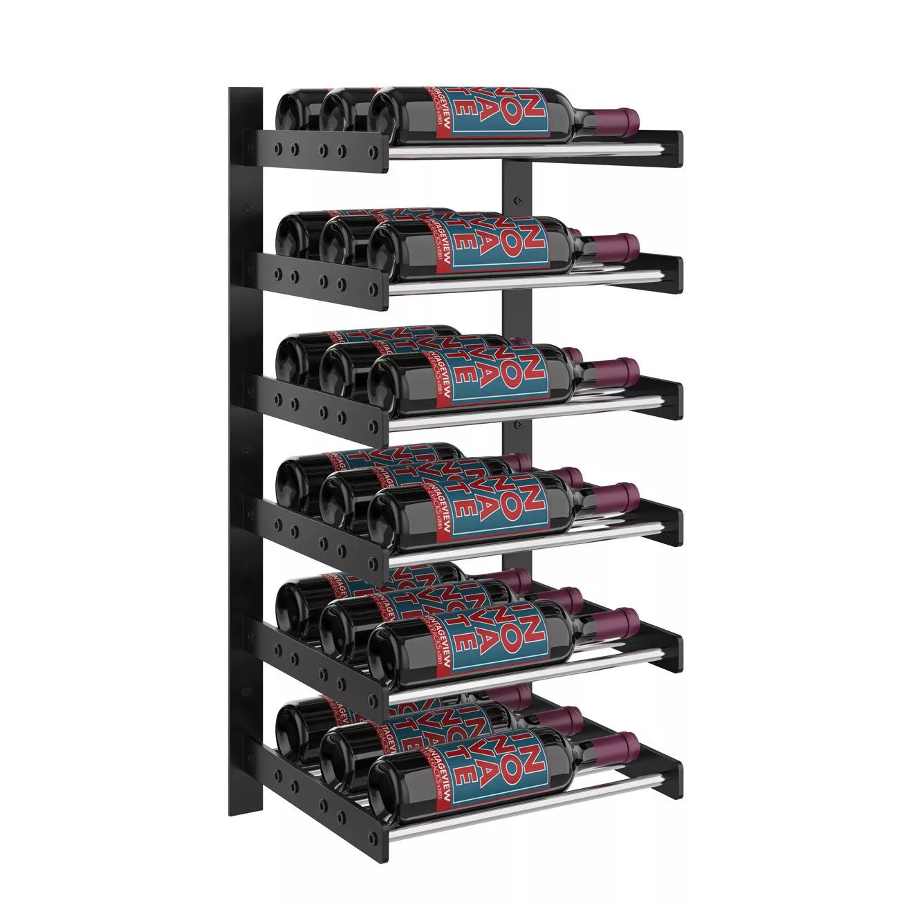 Evolution Wine Wall 30 1C (wall mounted metal wine rack)