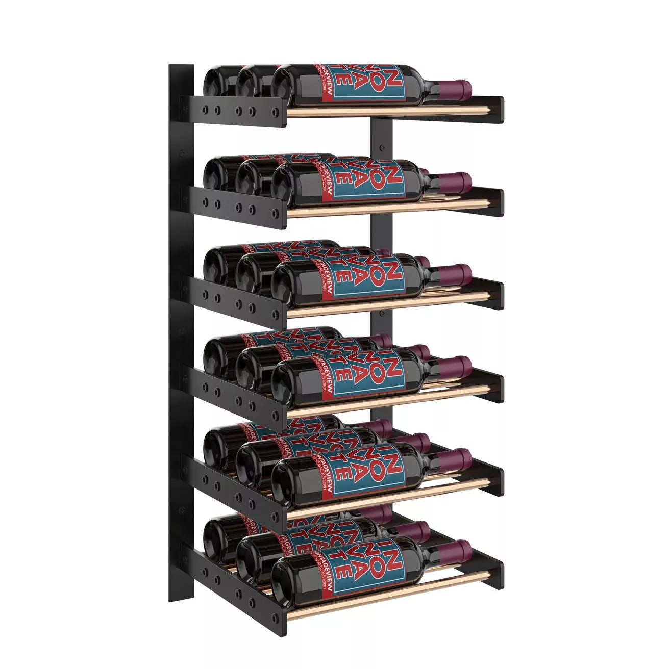 Evolution Wine Wall 30 1C (wall mounted metal wine rack)