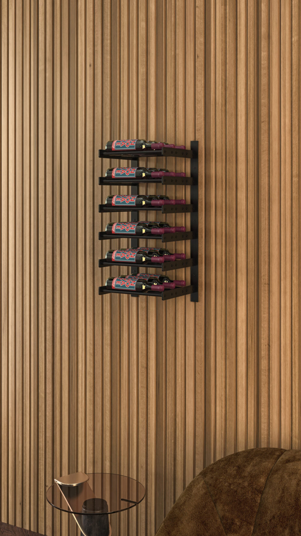 Evolution Wine Wall 30 1C (wall mounted metal wine rack)