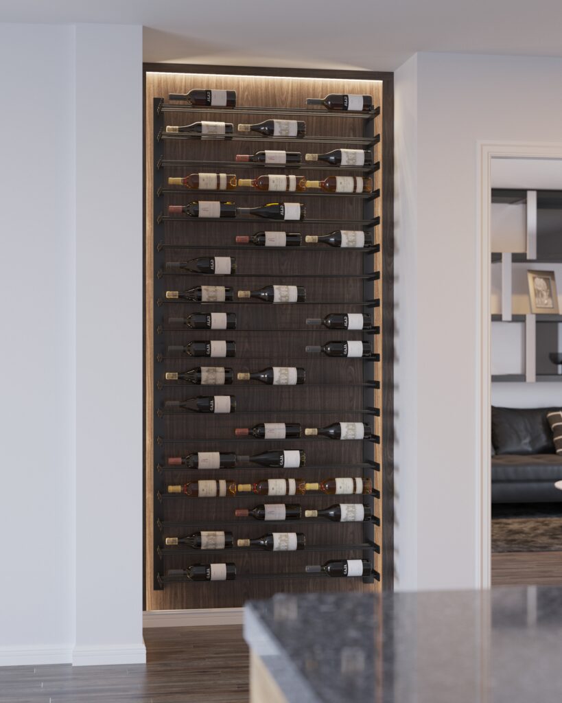 Evolution Wine Wall 45 3C (porte-bouteilles mural en métal)