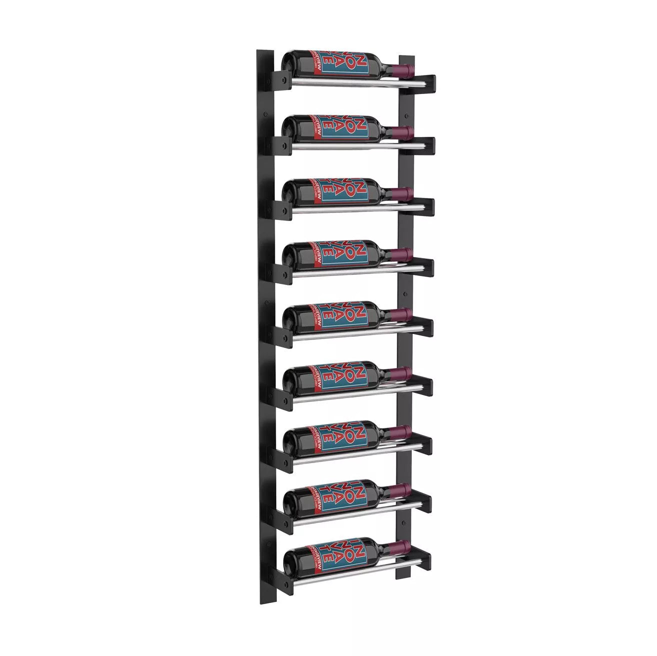 VintageView Evolution Wine Wall 45 1C (wall mounted metal wine rack)
