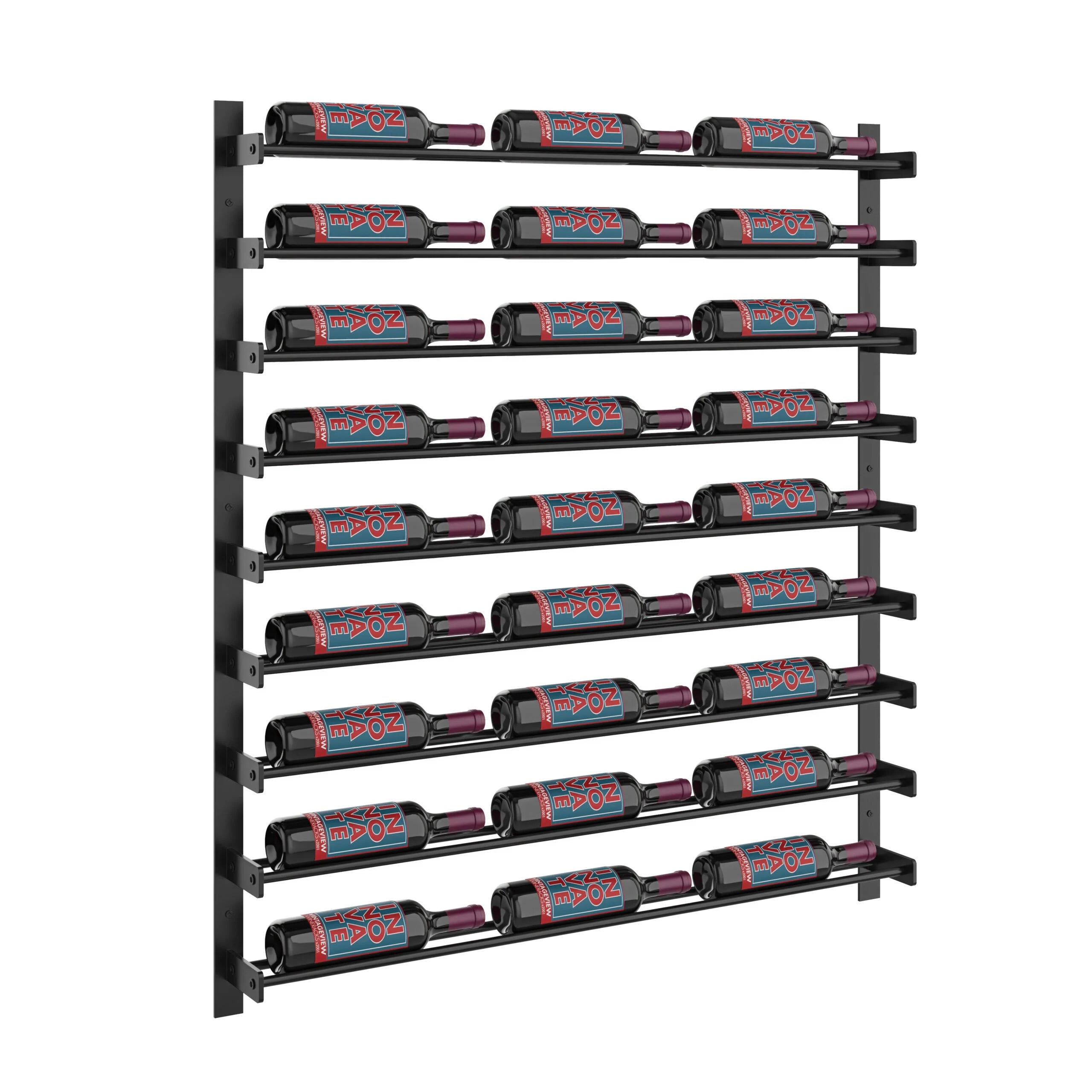 Evolution Wine Wall 45 3C Extension (wall mounted metal wine rack expansion pack)