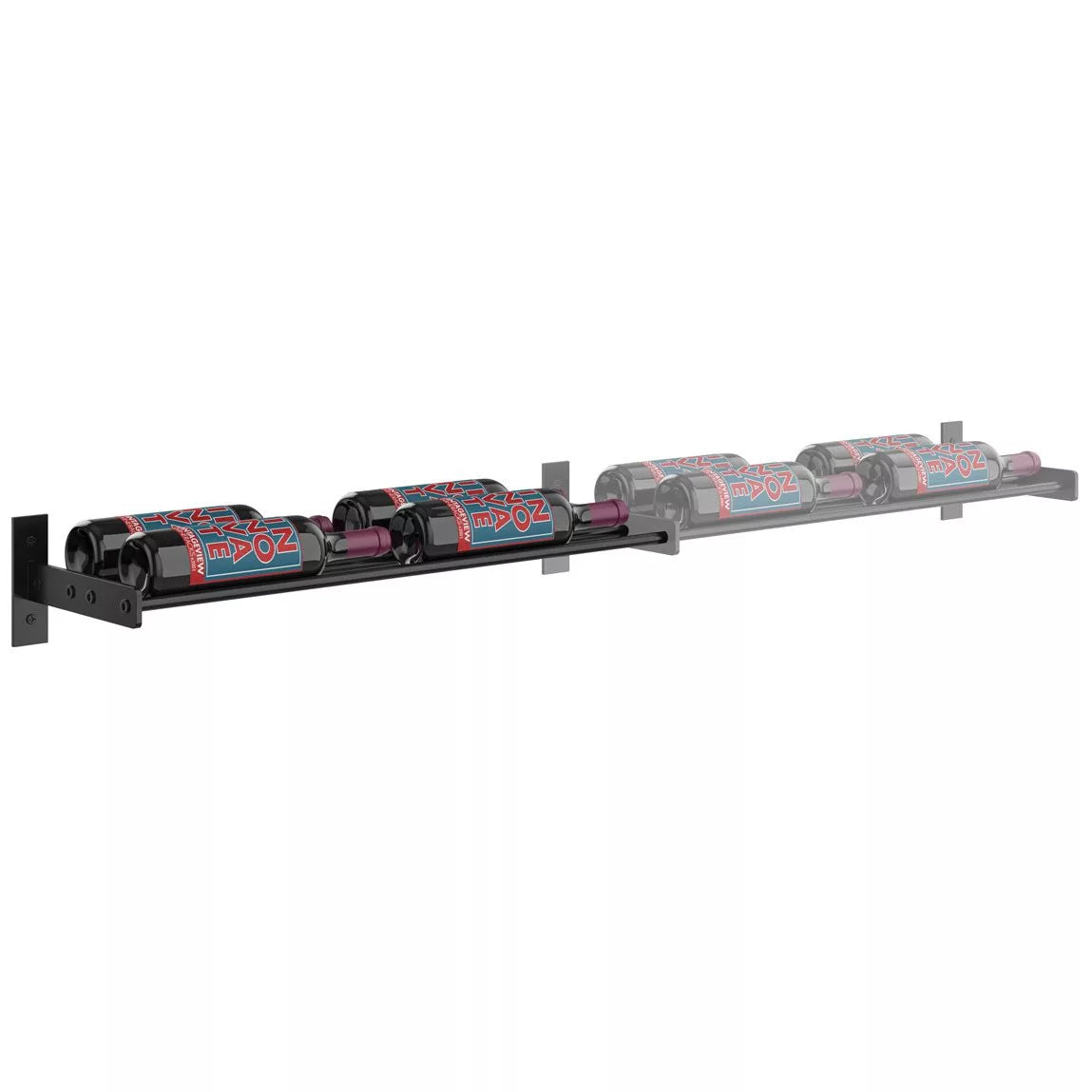 VintageView Evolution Wine Wall 5 2C Extension (wall mounted metal wine rack expansion pack)