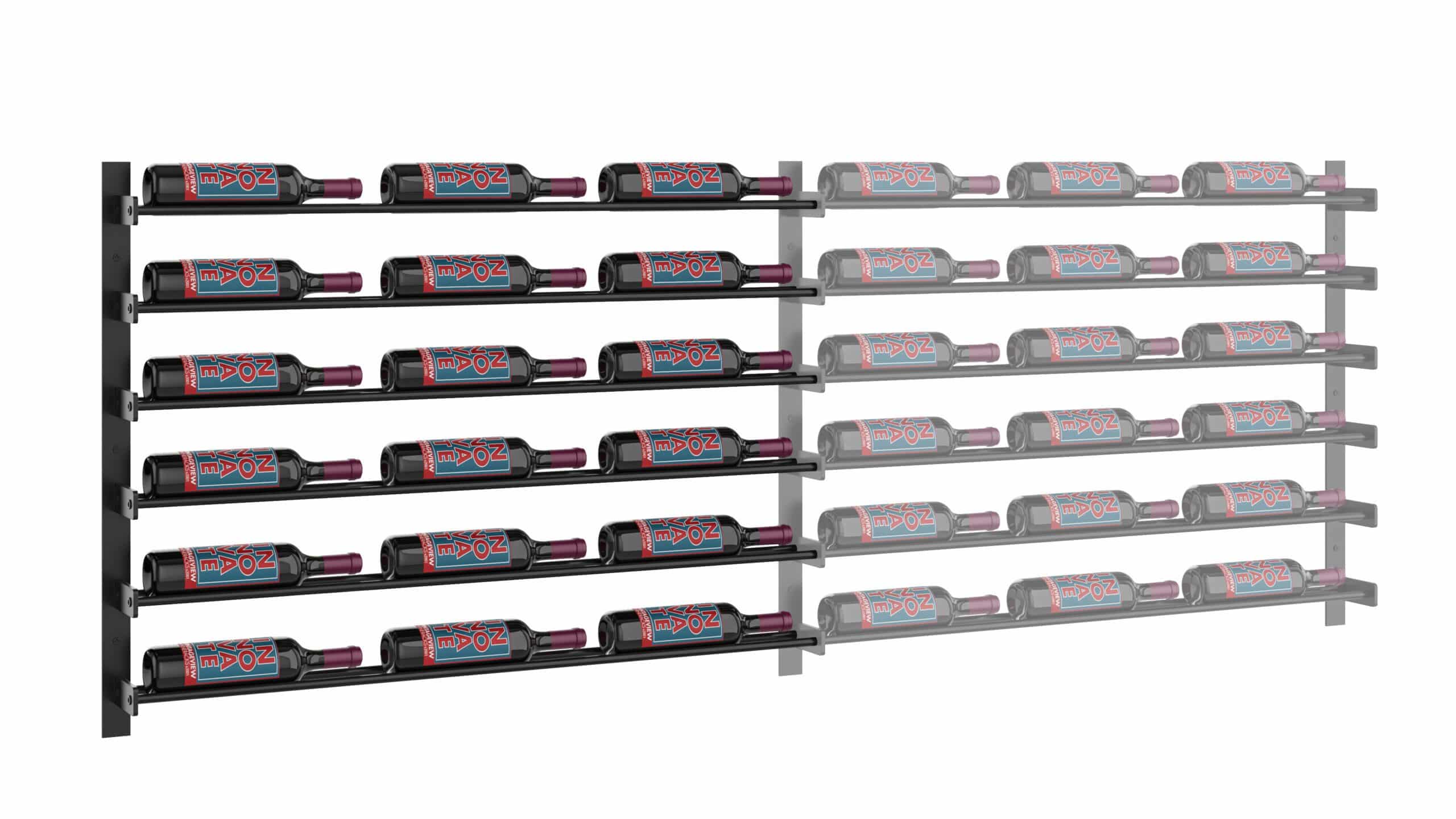 VintageView Evolution Wine Wall 30 3C Extension (wall mounted metal wine rack expansion pack)