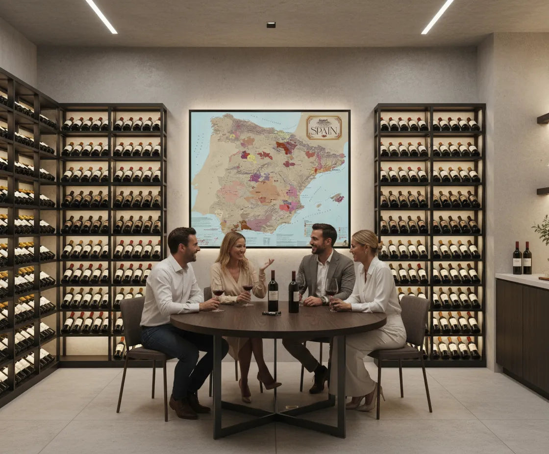Vinmaps Wine Regions of Spain Map
