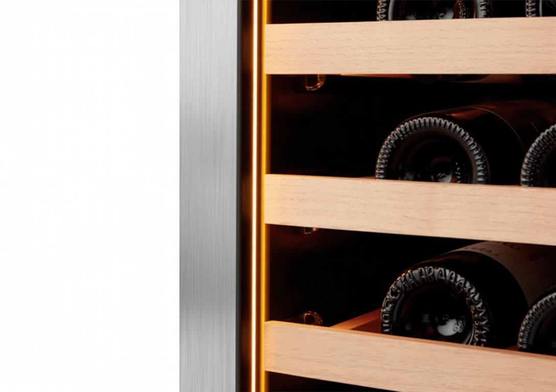 Vantaggio Wine Cellars Vantaggio V300 Dual Zone Stainless Steel Wine Cabinet