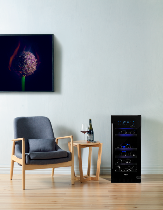 Wine Cell'R Wine Cell'R Black Pearl Collection Dual Zone 26 Bottle
