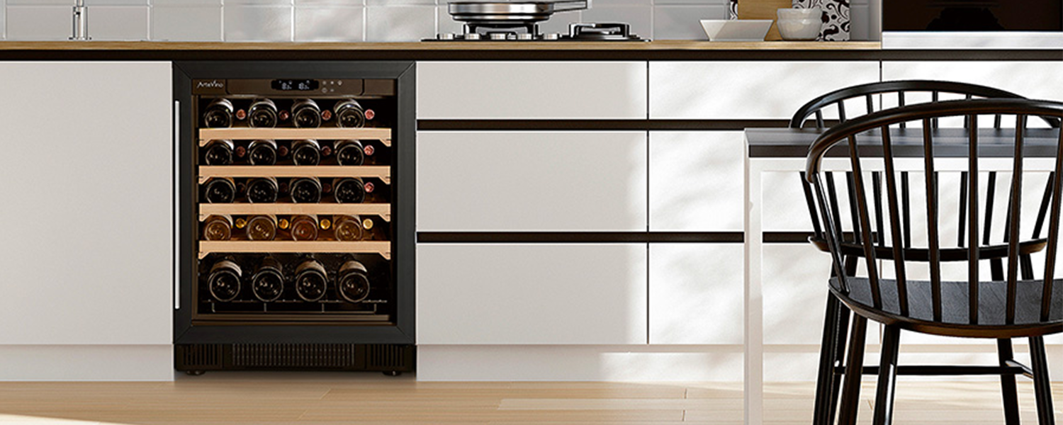 Small wine cabinet install in kitchen