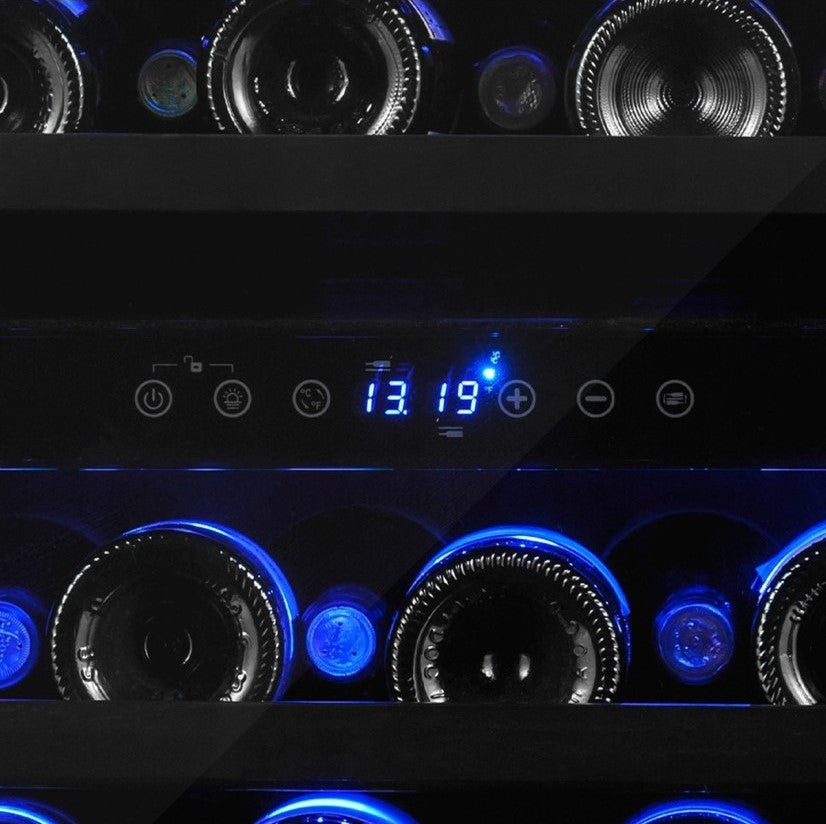 Wine Cell'R Wine Cell'R Collection Black Pearl Wine Cabinet Dual Zone - 46 Bottle