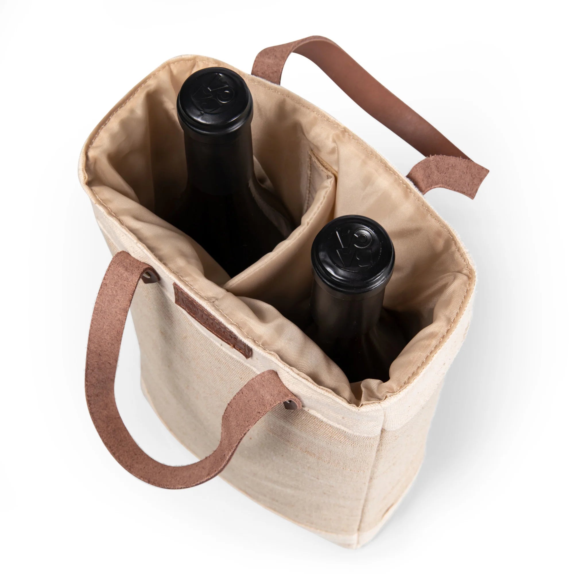 Legacy Pinot Jute 2 Bottle Insulated Wine Bag