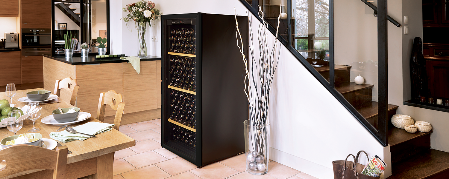 Wine cabinet in the kitchen