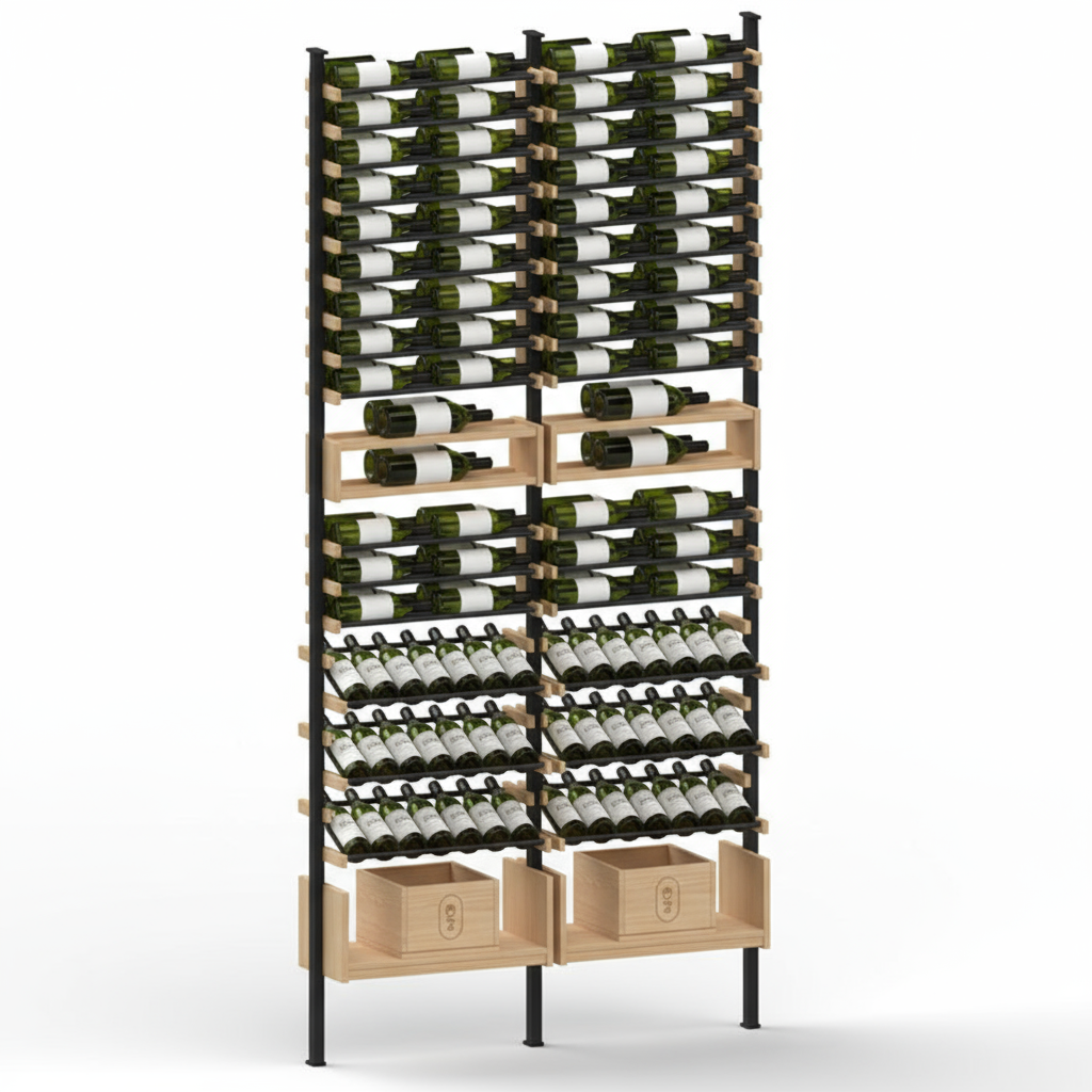 Premier Cru Wine Racks Premier Cru Modern - Complete - TRUVIA (57 1/4" Wide) - 2 Bottles Deep