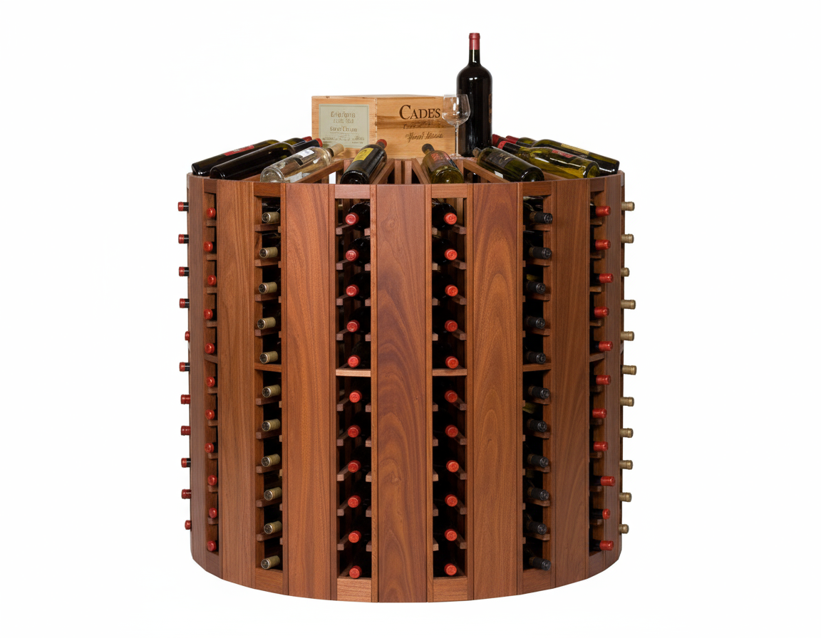 Casier à vin en bois Retail 21 Rounder