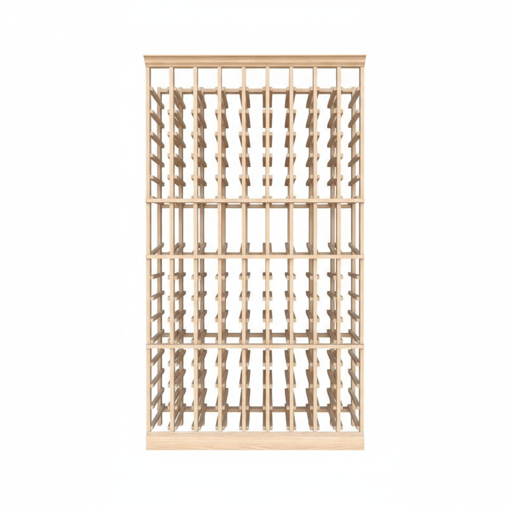 Étagère en bois premium Premier Cru standard pleine hauteur (750 ml) 9 colonnes