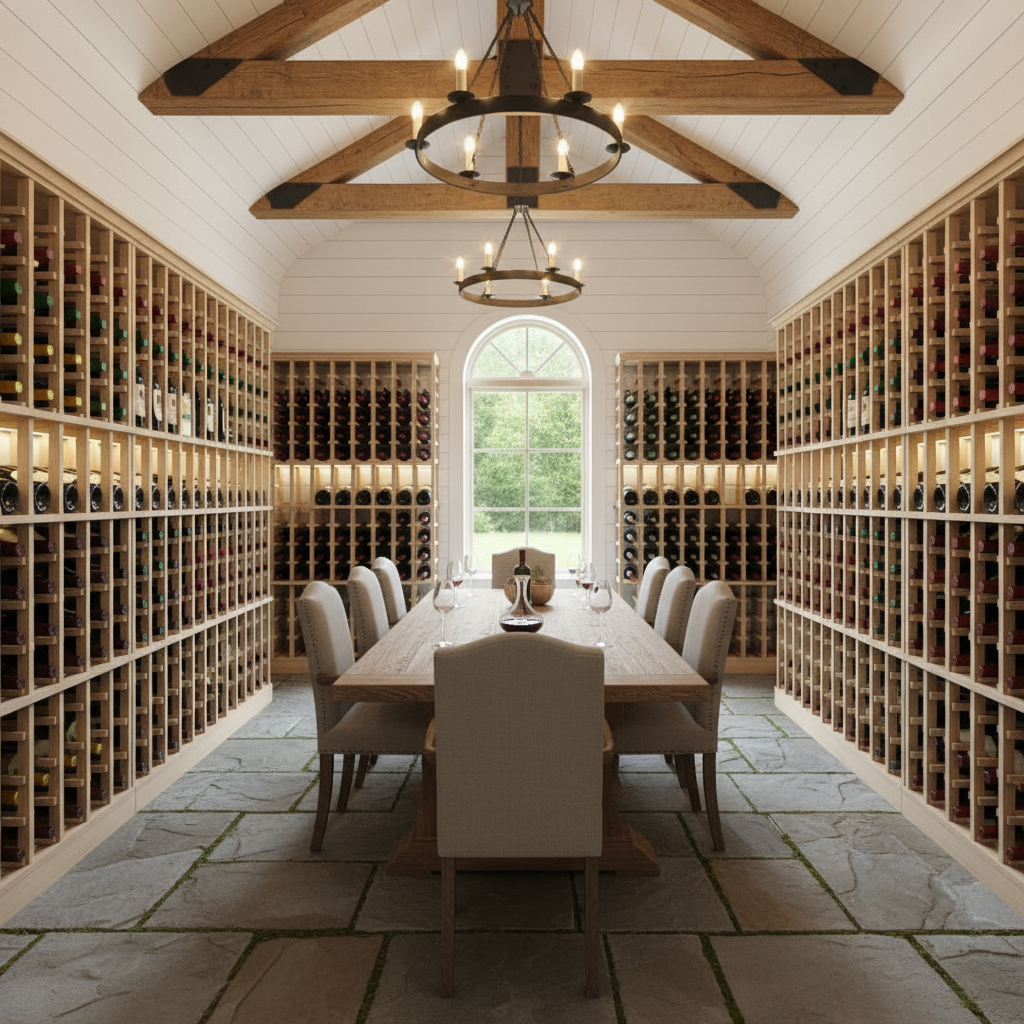 Étagère en bois premium Premier Cru standard pleine hauteur (750 ml) 9 colonnes