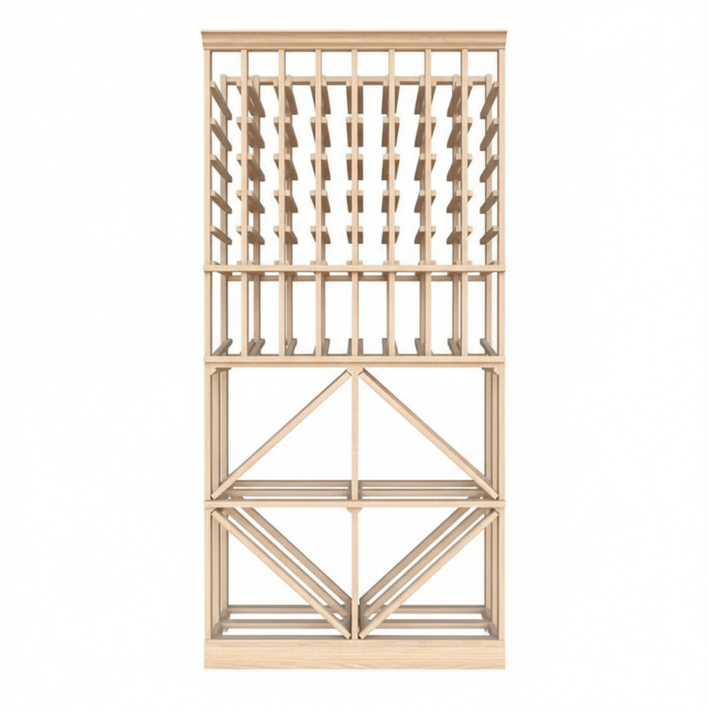 Diamant avec Standard (750ml) plus Combo - Rangement en bois Premium Premier Cru