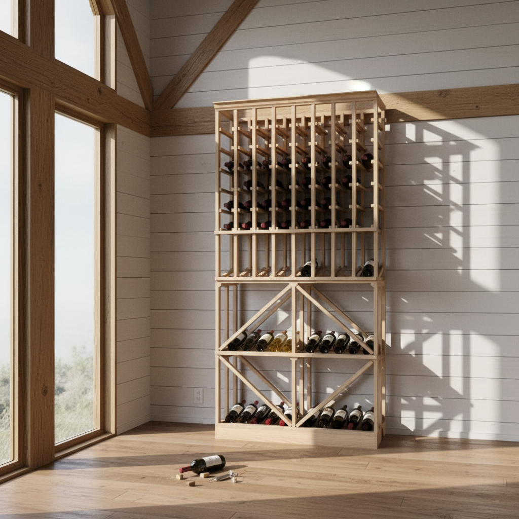 Diamant avec Standard (750ml) plus Combo - Rangement en bois Premium Premier Cru