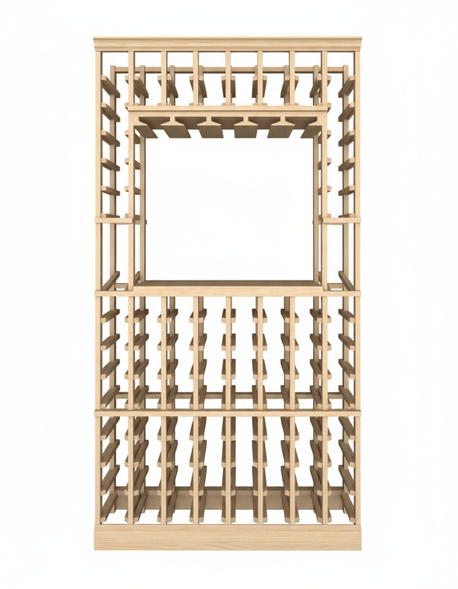 Tasting Niche with Standard Bottle 750ml - Premier Cru Premium Wooden Racking