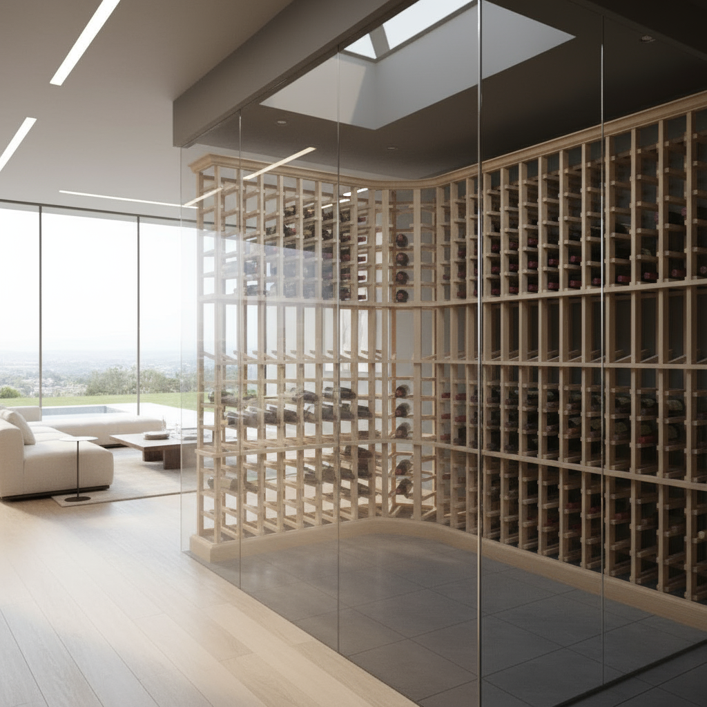Casier à vin à coins arrondis - Rangement en bois Premium Premier Cru