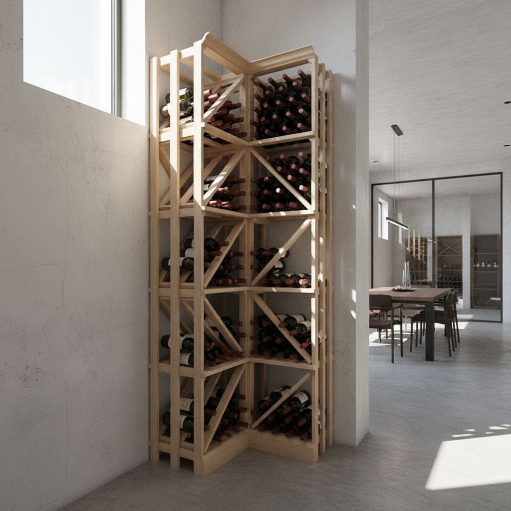 Single Diamond Bin - Premier Cru Premium Wooden Racking