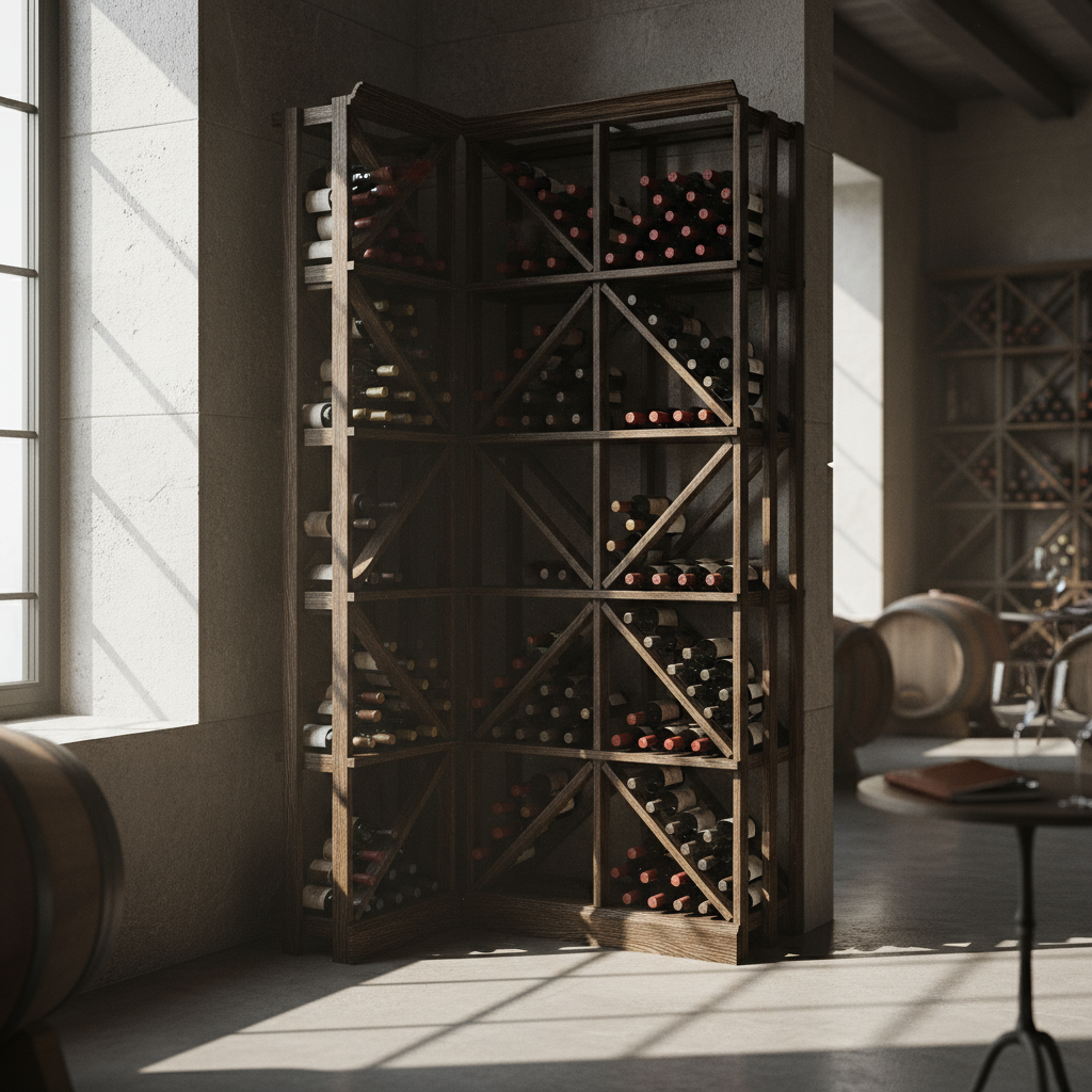 Single Diamond Bin - Premier Cru Premium Wooden Racking