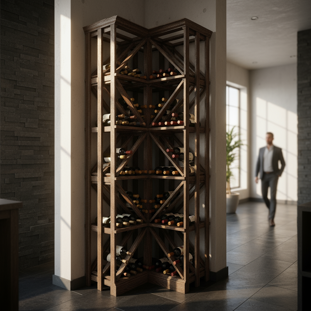 Single Diamond Bin - Premier Cru Premium Wooden Racking
