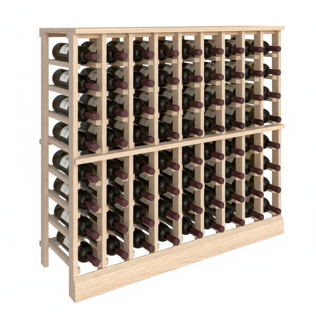Demi-hauteur standard (750ml) 9 colonnes - Rangement en bois premium Premier Cru