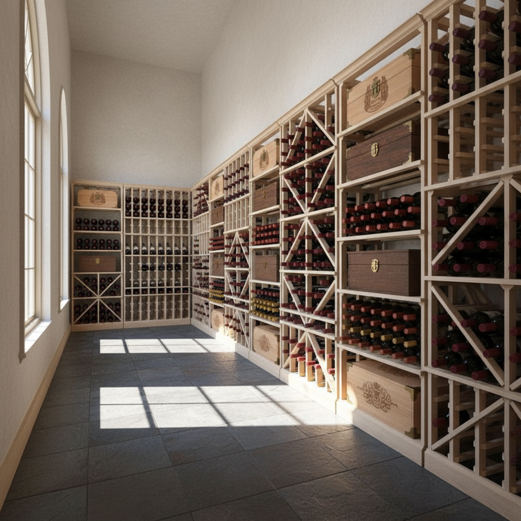 Full Height Wood Case - Premier Cru Premium Wooden Racking