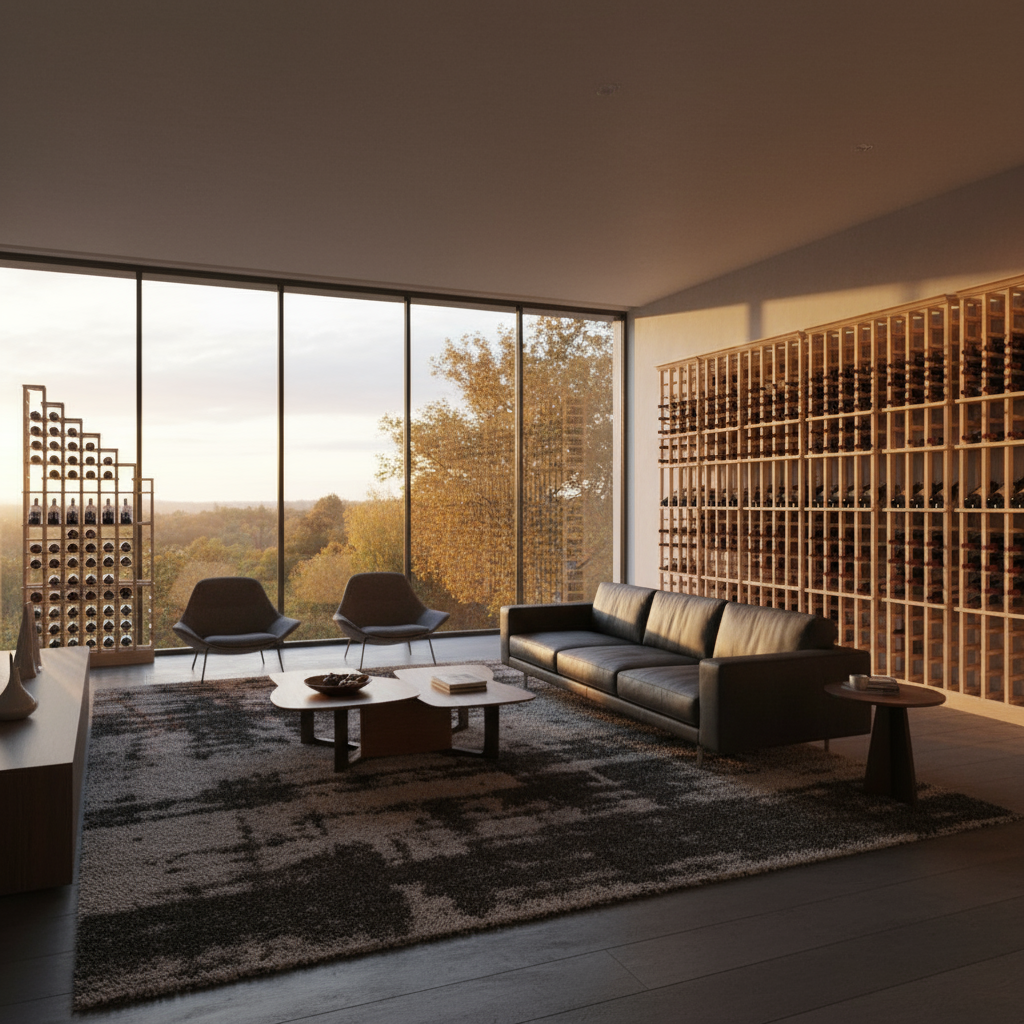 Premier Cru Wine Racks Waterfall Right - Premier Cru Premium Wooden Racking