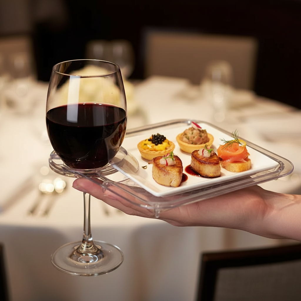 TruBrands Plastic Party Plate