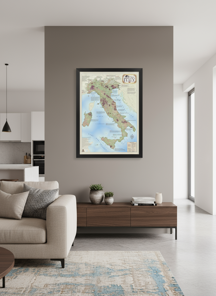 Wine Regions of Italy Map