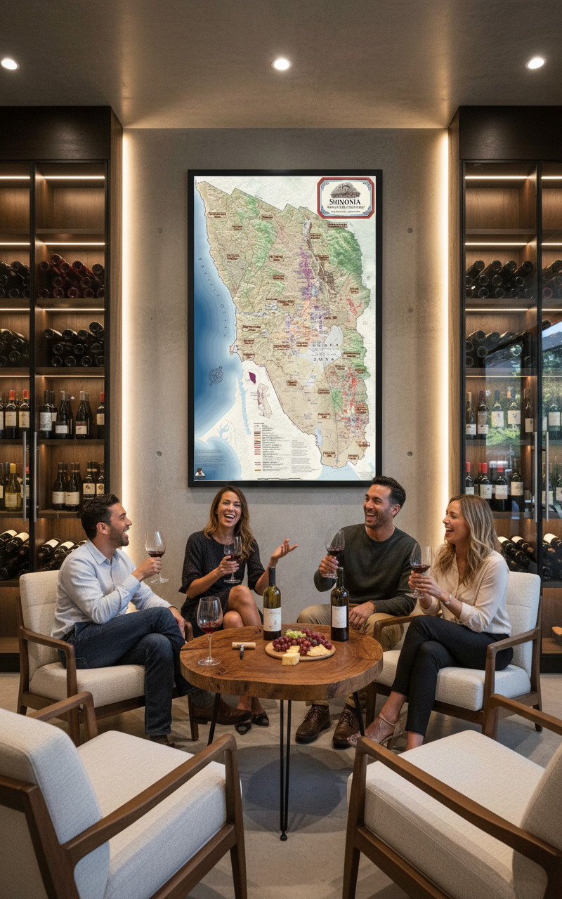 Sonoma Wine Country Map