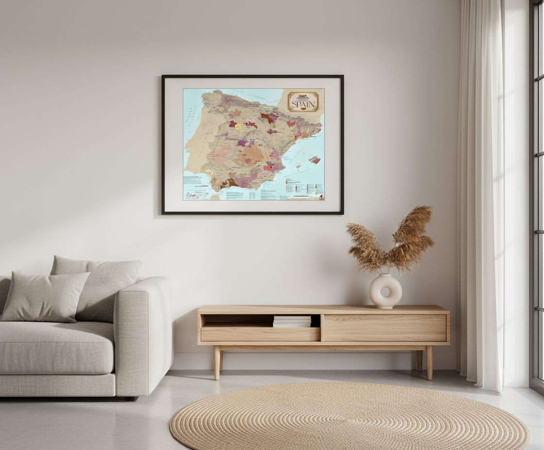 Wine Regions of Spain Map