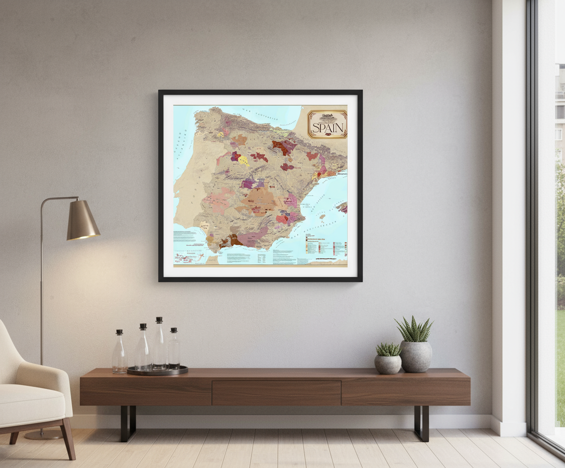 Wine Regions of Spain Map
