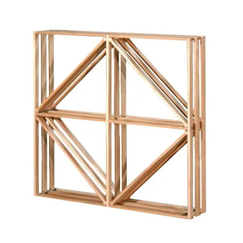 F05 Diamond Wood Wine Rack