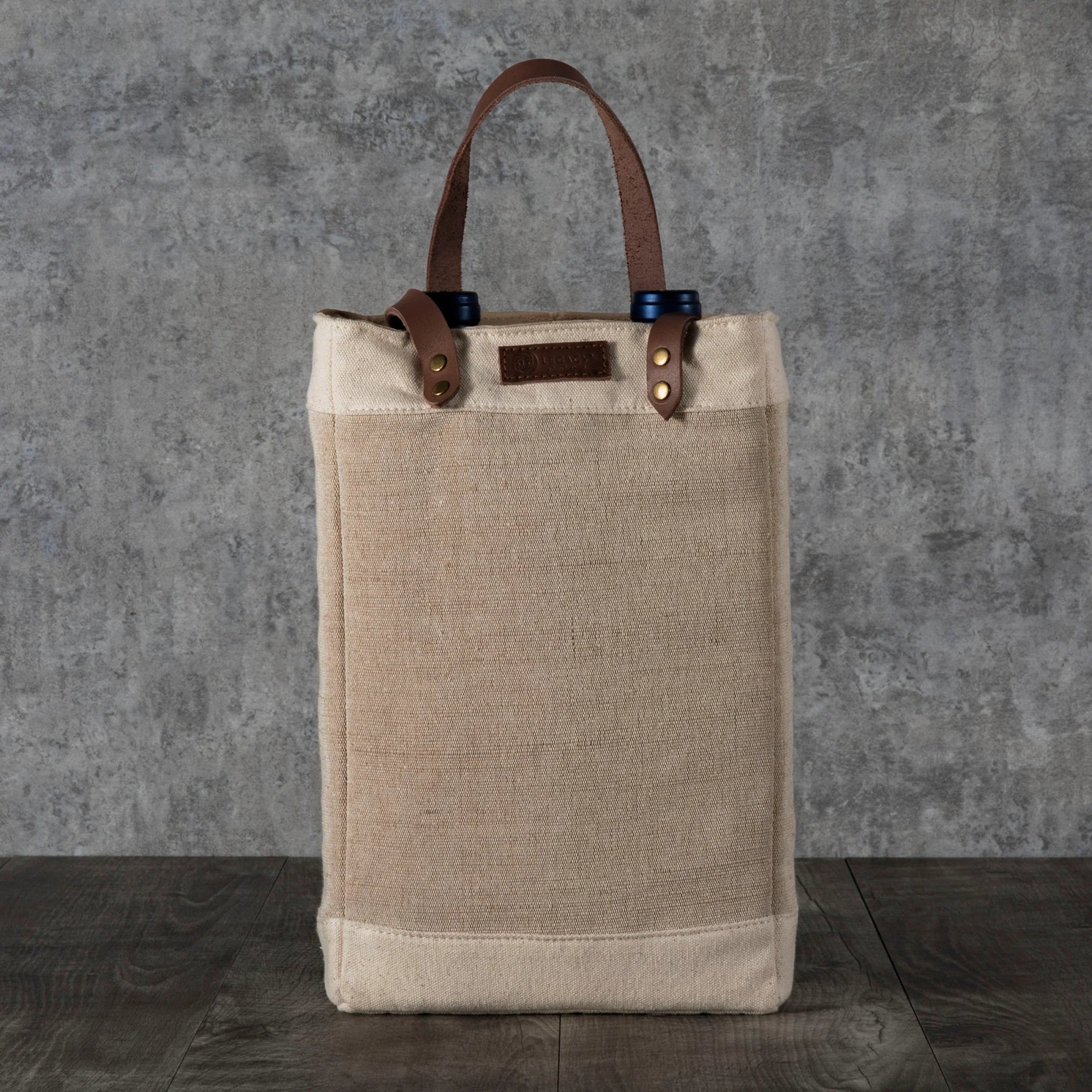 Legacy Pinot Jute 2 Bottle Insulated Wine Bag