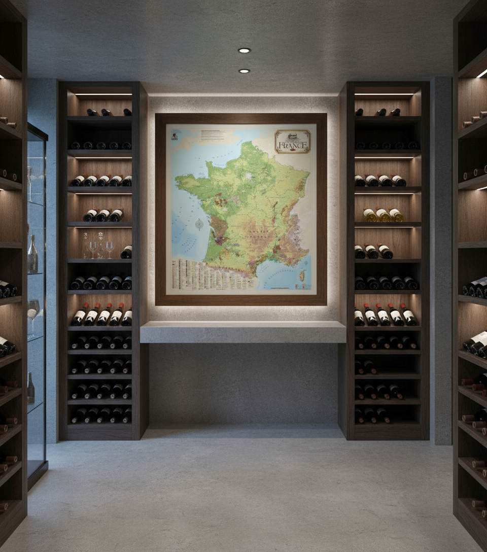 Wine Regions of France Map