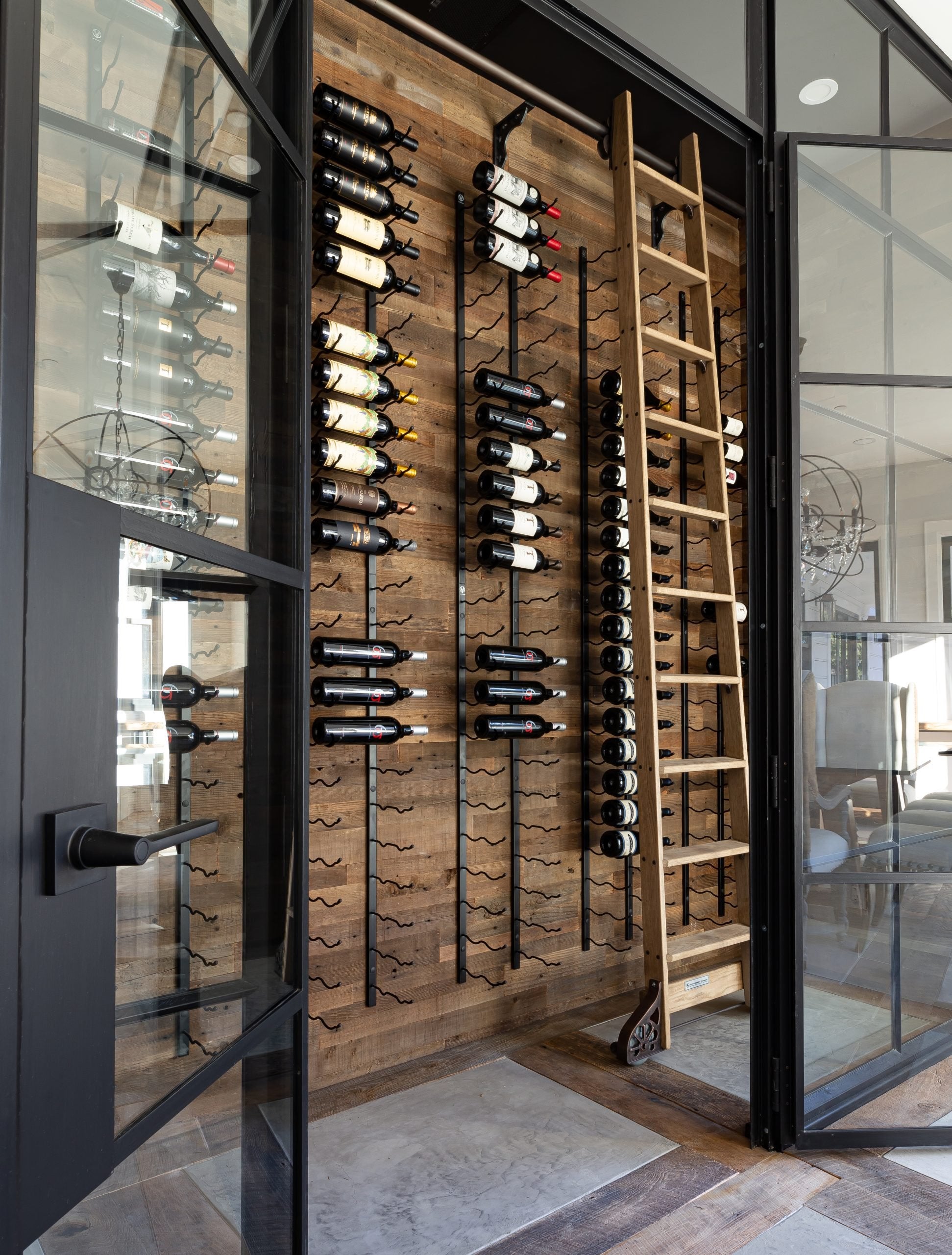 VintageView W Series Wine Rack 8 (modern wall mounted metal bottle storage)
