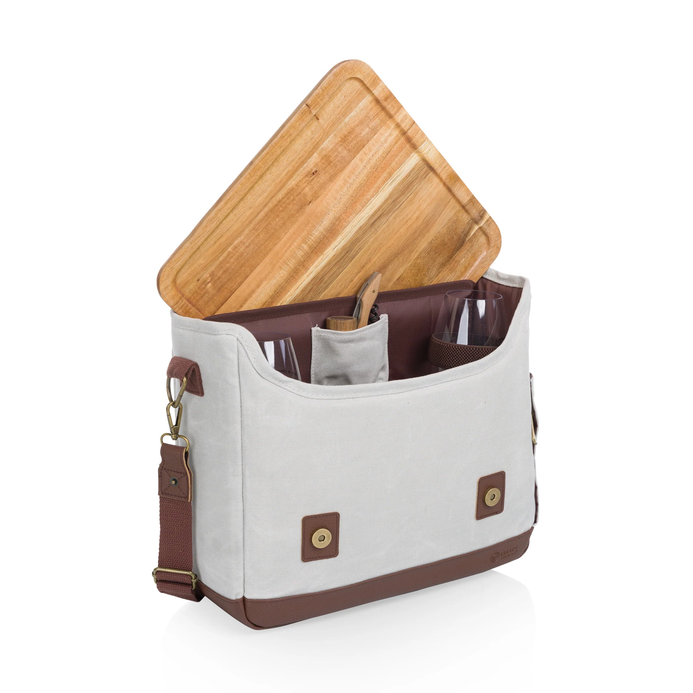 Legacy Adventure Wine Tote in White