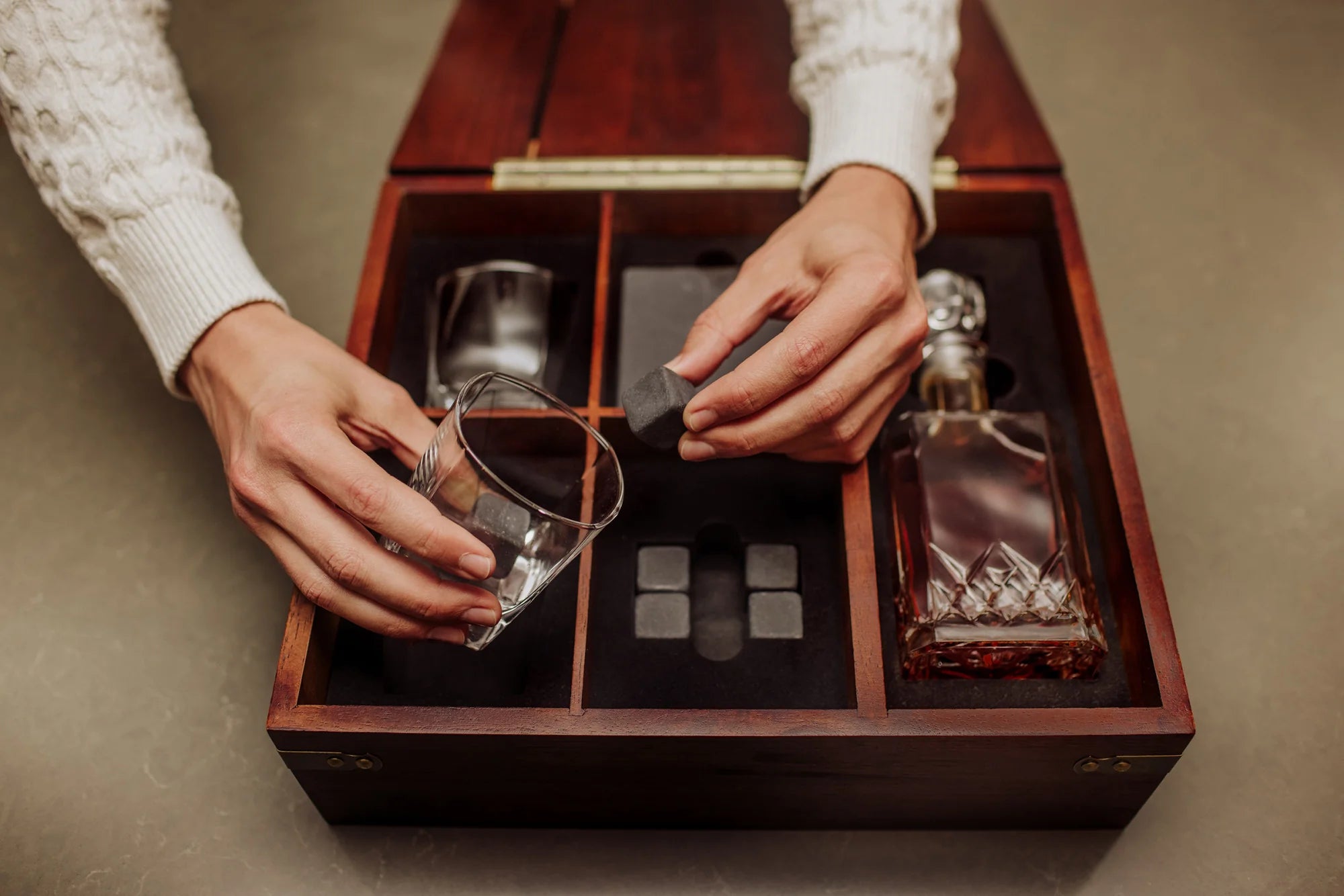 Legacy Whiskey Box Gift Set with Decanter