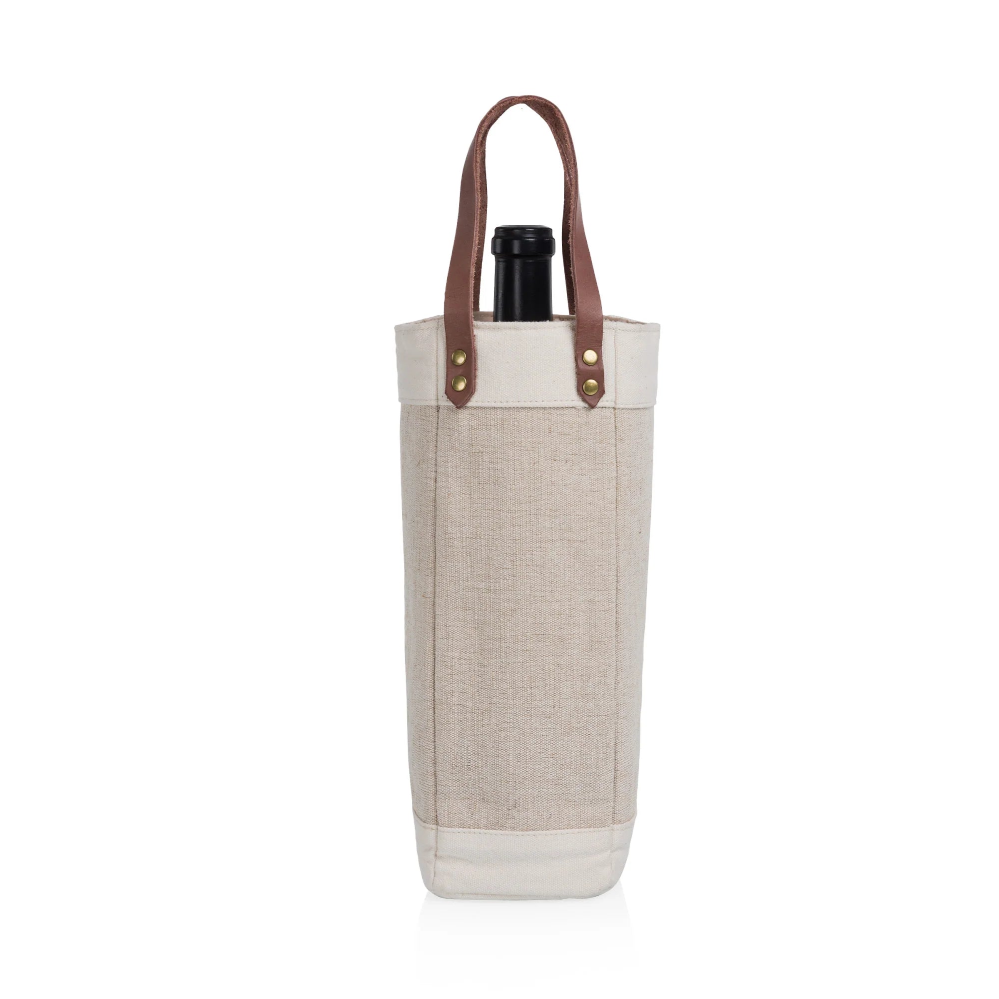 Legacy Pinot Jute Single Bottle Insulated Wine Bag