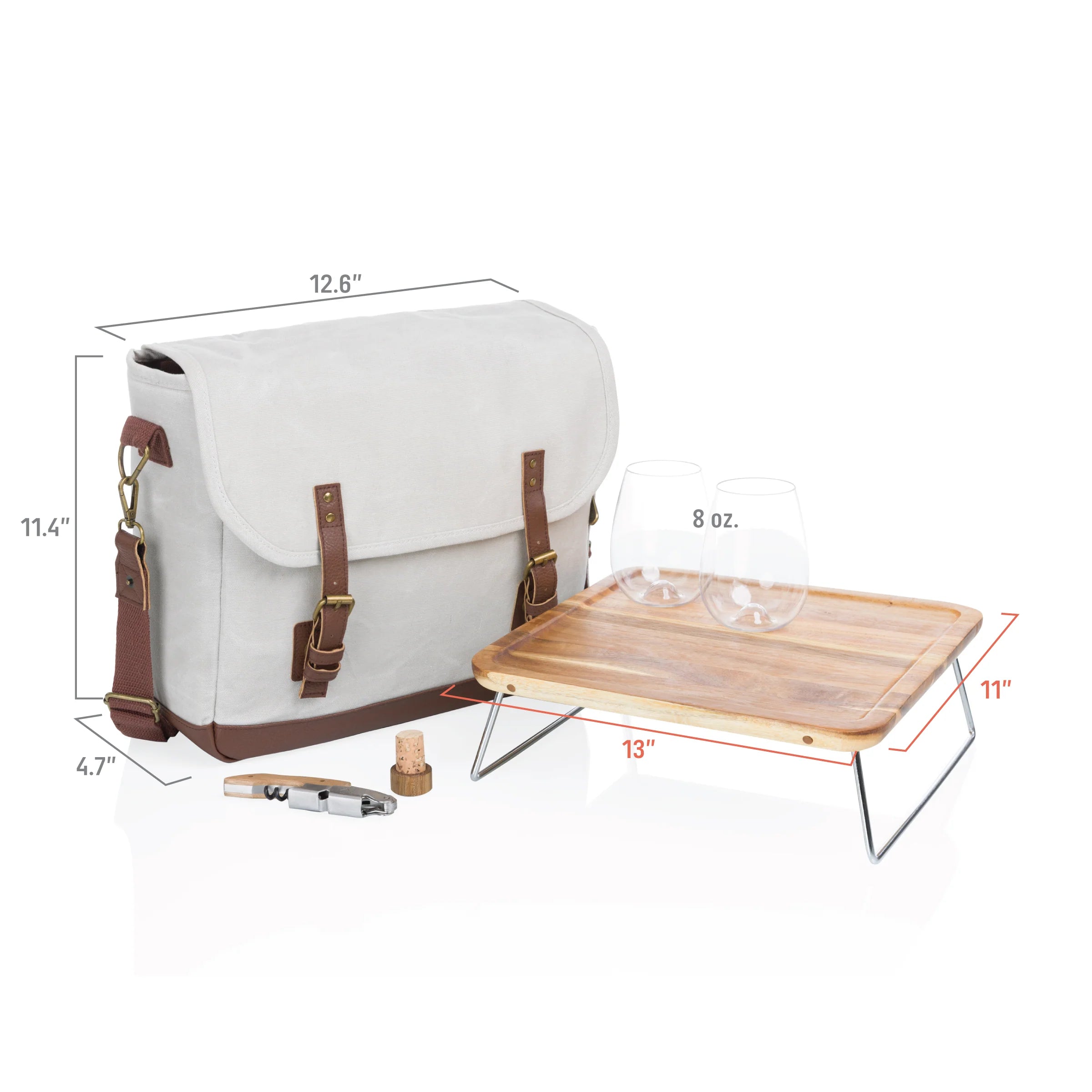 Legacy Adventure Wine Tote in White