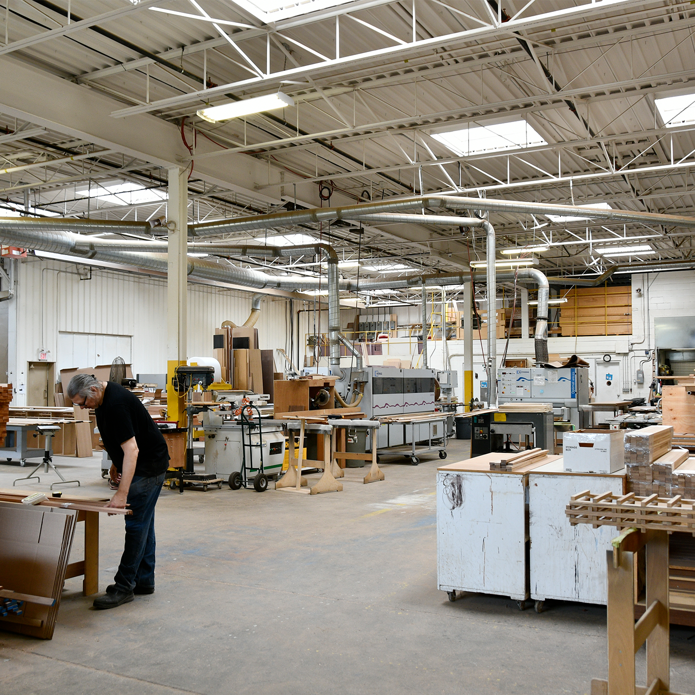 A facility where wood is shaped and crafted into various items like furniture, cabinetry, or other wooden objects