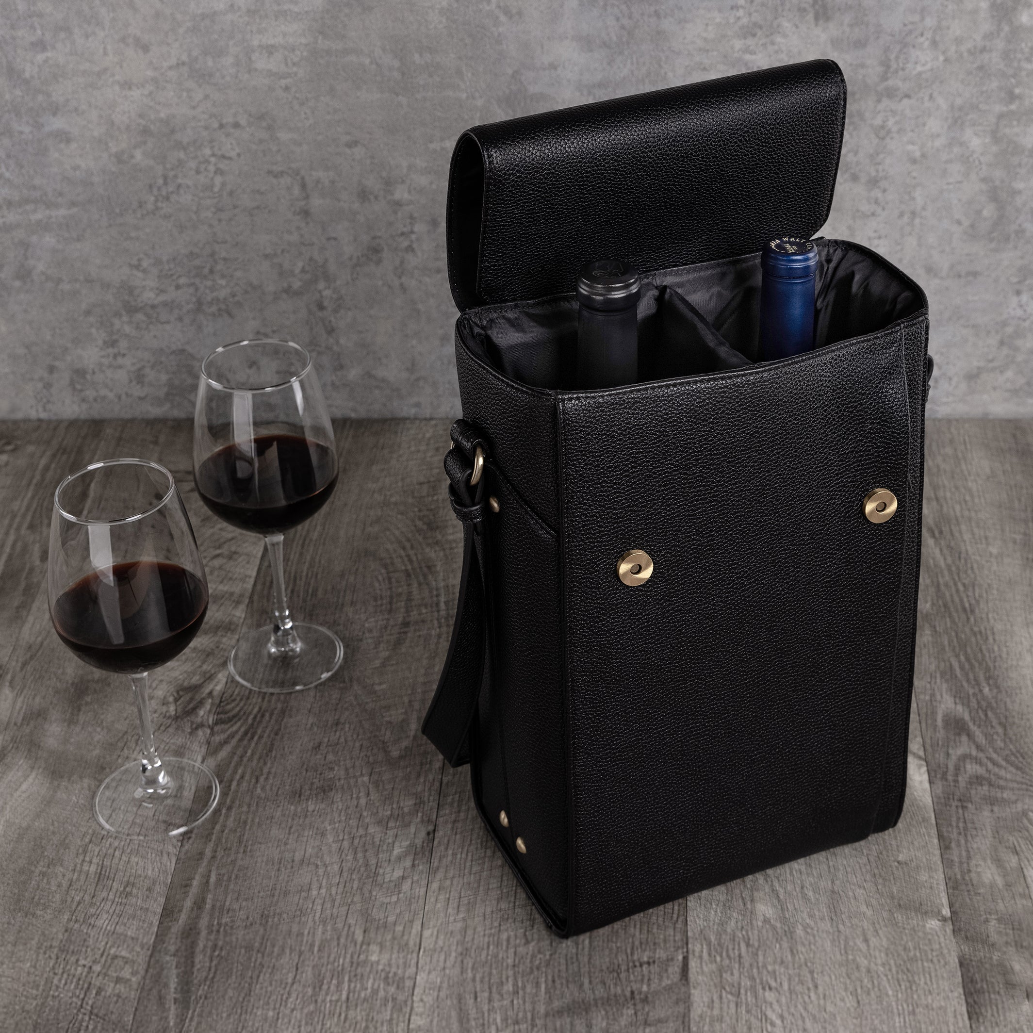 Legacy Barossa Two Bottle Leatherette Wine Tote