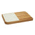 Grand Cheese Oak Wood Cheese Plate with Marble Insert